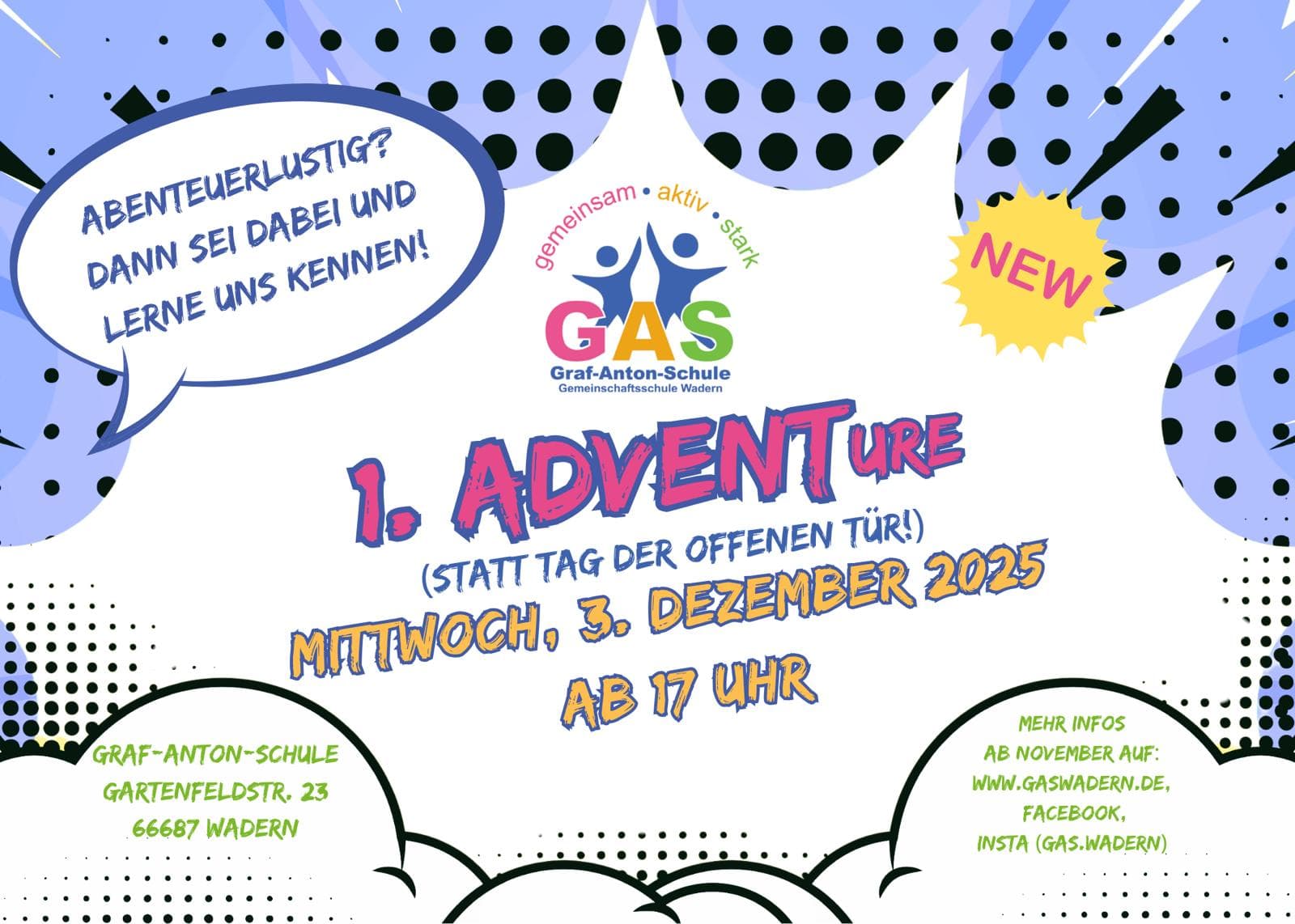 ADVENTure – ein neues Abenteuer wartet auf euch!