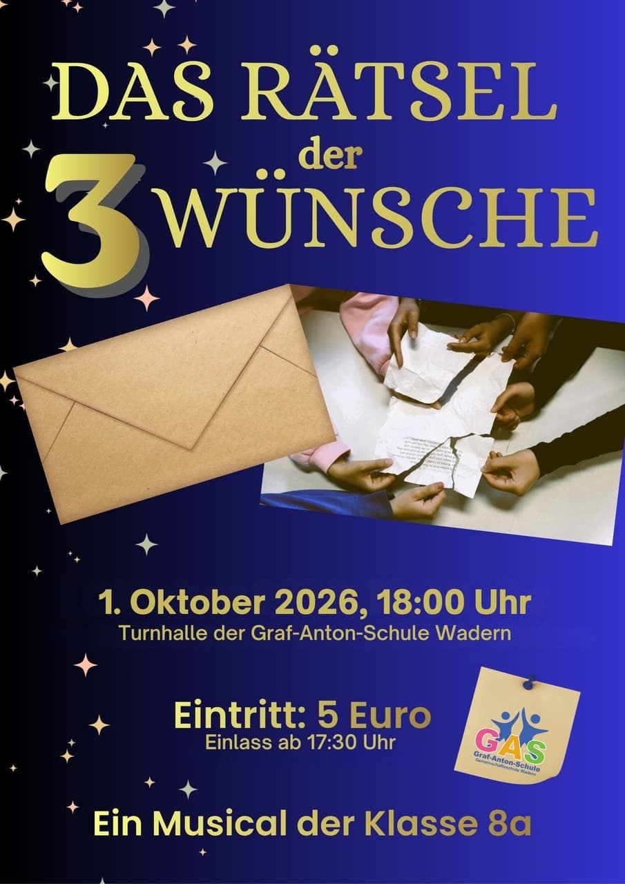 Musical „Das Rätsel der 3 Wünsche“