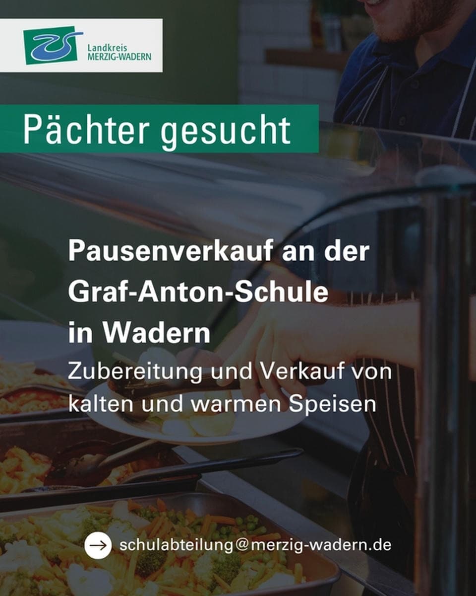 Pächter für den Pausenverkauf gesucht